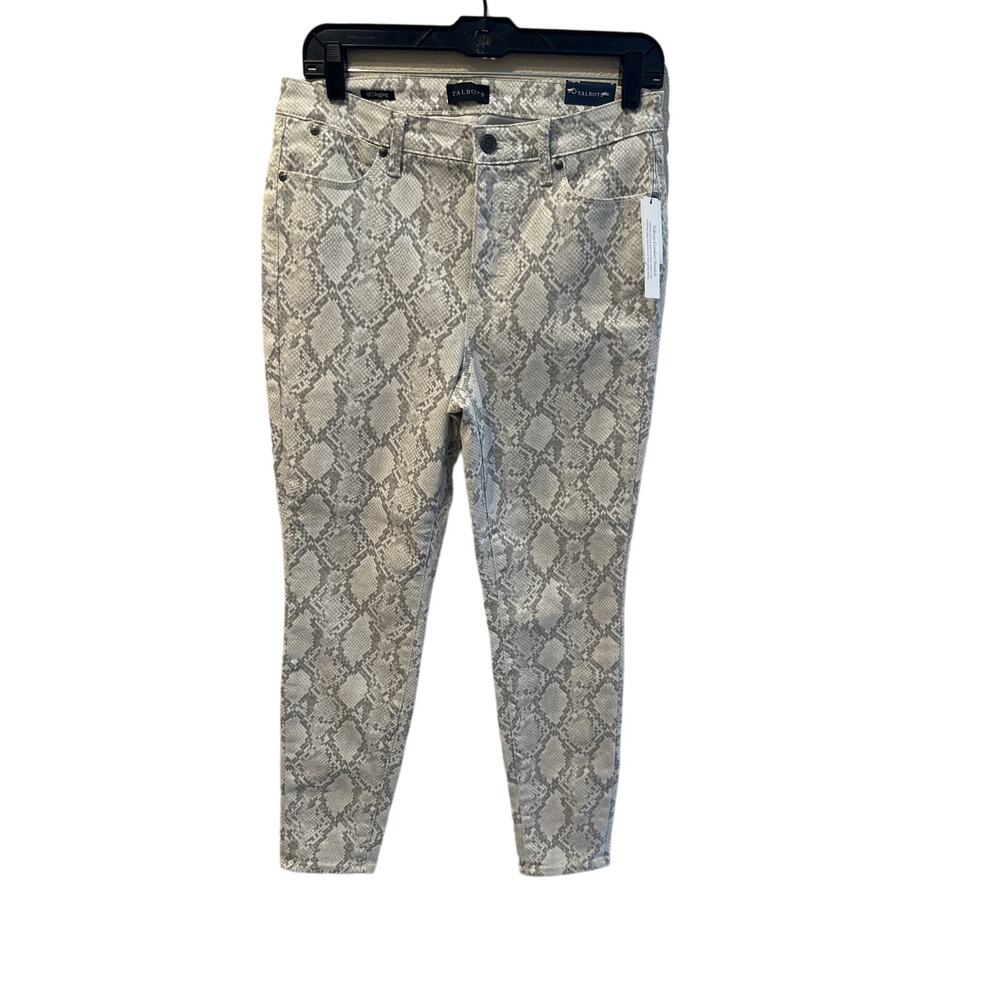 Women’s Talbots Snake Print Jeggings. Size 8 Petite